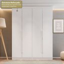 Ver imagem 5 de Guarda-Roupa Closet 2 Módulos Roupeiro 4 Portas 4 Gavetas Versatille Yescasa