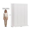 Ver imagem 3 de Guarda-Roupa Closet 2 Módulos Roupeiro 4 Portas 4 Gavetas Versatille Yescasa