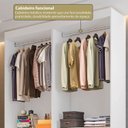 Ver imagem 7 de Guarda-Roupa Closet 2 Módulos Roupeiro 4 Portas 4 Gavetas Versatille Yescasa