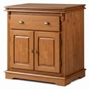 Ver imagem 1 de Balcão Manchester 2 Portas 1 Gaveta 89 X 90 X 45 Cm (a X L X P) - Cor Imbuia Glazer