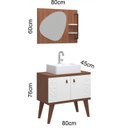 Ver imagem 4 de Conjunto de Banheiro Berton Baden 0,80cm