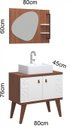 Ver imagem 4 de Conjunto de Banheiro Berton Baden 0,80cm