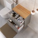 Ver imagem 2 de Gabinete para Banheiro Milena 60cm Suspenso - Fabribam