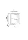 Ver imagem 5 de Gabinete para Banheiro Milena 60cm Suspenso - Fabribam