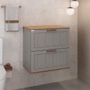 Ver imagem 1 de Gabinete para Banheiro Milena 60cm Suspenso - Fabribam