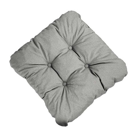 Kit 2 Almofada Impermeável 40x40 Assento Externa Acquablock - 227 - Lisato Cinza Claro - Liso
