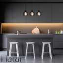 Ver imagem 4 de Luminária Pendente Madeira Nacar 18cm E27 Sala 3 Unidades:preto