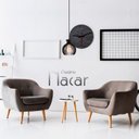 Ver imagem 6 de Luminária Pendente Madeira Nacar 18cm E27 Sala 3 Unidades:preto