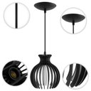 Ver imagem 5 de Luminária Pendente Madeira Nacar 18cm E27 Sala 3 Unidades:preto