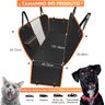 Capa Protetora Banco Traseiro Pet Cães Gatos Passagem Cinto - 2