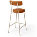 Ver mais imagens de Kit 03 Banquetas Baixa Cozinha Sala Jantar Bancada Milão Arena L02 Couríssimo Canela - lyam decor