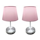 Ver imagem 3 de Kit de 2 Abajures Quarto Cabeceiras Base Escovada Alumínio Soquete e 27