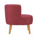 Ver imagem 6 de Cadeira Moderna Estofada para Recepção Clinica Tecido Veludo Macia Pés de Madeira Resistente