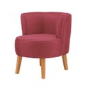 Ver mais imagens de Cadeira Moderna Estofada para Recepção Clinica Tecido Veludo Macia Pés de Madeira Resistente