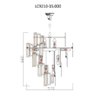 Lustre Hera Transparente Com Metal - 2