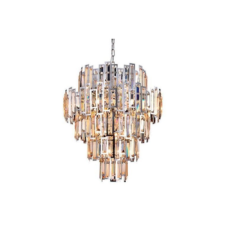 Lustre Hera Transparente Com Metal