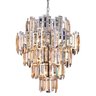 Lustre Hera Transparente Com Metal - 1