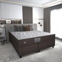 Ver imagem 1 de Cama Box Conjugado Queen com Colchão 158x57x198 Sonopro Gazin Cr35337 Marrom