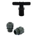 Ver imagem 3 de Kit 5 Bico Aspersor Alta Vazão Tê Tubo Pe 16mm Horta Estufa