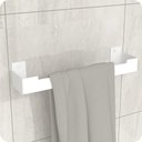 Ver imagem 1 de Porta Toalha Rosto Suporte Banheiro Toalheiro Branco ELG