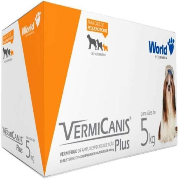 Vermicanis 400Mg Cartucho com 4 Comprimidos 2Un - Wv311 - 1
