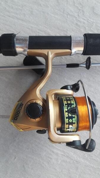 Combo Pescaria Leve Molinete Sg 1000 Vara Kara 1,50 Metros - 2