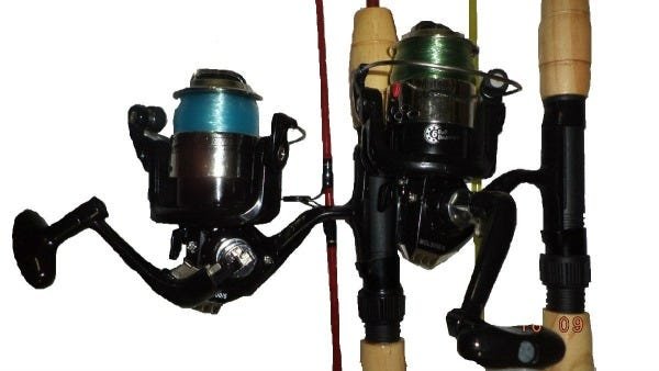 Kit Pesca 2 Molinete 6 Rolamentos 2 Varas Piau 1,30 Metros - 1