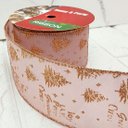 Ver imagem 2 de Rolos Fita Aramada Rose Gold Árvore Natal 6,3cm 9m Kit 4pçs