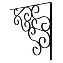 Ver imagem 1 de Mão Francesa em Ferro para Suporte de Prateleiras Rústicas e Modernas Libertas Rosas Artesanato Roco