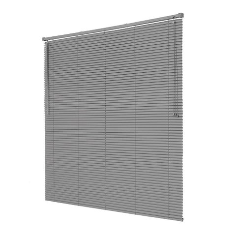 Persiana Horizontal Pvc Off 25 Mm 0,80x1,30 Cortina Sala Quarto - Chumbo