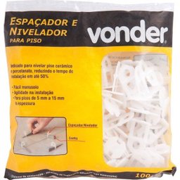 Espaçador e nivelador para piso 30 mm Vonder - 3