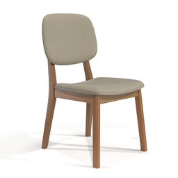 Cadeira de Jantar Detroit Conjunto Kit Duas Cadeiras em Linho Estrutura em Madeira - Lv - 1