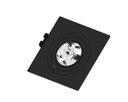 Ver imagem 1 de Spot de Embutir Quadrado 360º Face Plana Ar70 Gu10 Preto