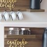 Cantinho Café Porta Condimentos Prateleira Mdf Suporte Xícaras Organizador - 3