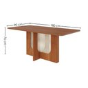 Ver imagem 2 de Mesa de Jantar 6 Lugares Tampo Mdf 180x90 Cm 20586 Cinamomo Molci