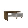 Mesa de Centro Sala Lima com Pés de Madeira Maciça Cinamomo/off White - 5