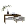 Mesa de Centro Sala Lima com Pés de Madeira Maciça Cinamomo/off White - 4