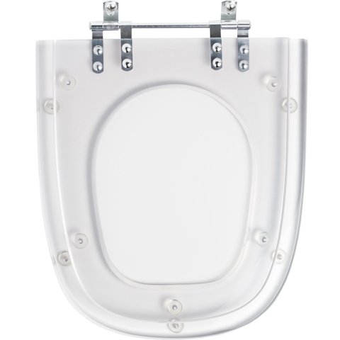 Assento Sanitário Poliester Ibiza Cristal para vaso Incepa