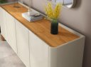 Ver imagem 3 de Buffet / Balcão Fl 1.60m 4 Portas Estilo Retrô Cor Off White / Cinamomo