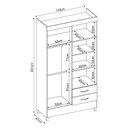 Ver imagem 3 de Guarda Roupa Solteiro Ambiente Astro Amêndola Touch Off White – Demóbile