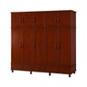 Guarda Roupa Casal 10 Portas New 1050 - (mogno Brilhante) - 2