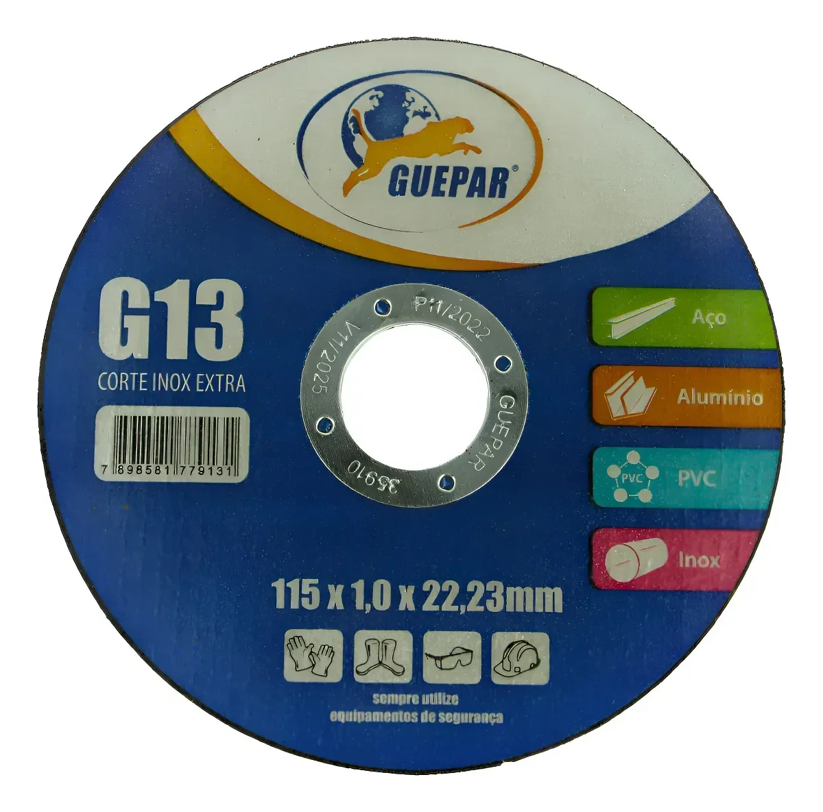 Ver imagem 1 de Kit de 10 Disco de Corte 115x1,0x22,23 Mm Aço Inox - G13