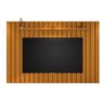 Painel TV Ripado 260cm Para TV 75 Polegadas Brise 2.6 EDN Cedro - 1