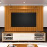 Painel TV Ripado 260cm Para TV 75 Polegadas Brise 2.6 EDN Cedro - 3