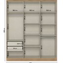 Ver mais imagens de Guarda Roupa Casal Modulado de Canto 6 Portas com Cabeceira Milan Yescasa Capuccino/Verde Menta