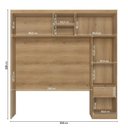 Ver imagem 4 de Guarda Roupa Casal Modulado de Canto 6 Portas com Cabeceira Milan Yescasa Capuccino/Verde Menta