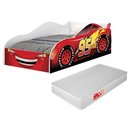 Ver imagem 1 de Cama Carro Azul Solteiro Menino Menina Mcqueen Relâmpago com Colchão Cor Vermelho