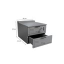 Ver imagem 5 de Gaveteiro de Mesa Kappesberg 2 Gavetas com Chave Office Platinum 36cm