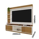 Ver imagem 3 de Estante para TV e Home Theater até 65 Polegadas MDF 200CMX184CM Vinhedos