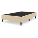 Ver imagem 2 de Caixa Base Box Solteiro Resistente em Veludo Premium Moderno:bege